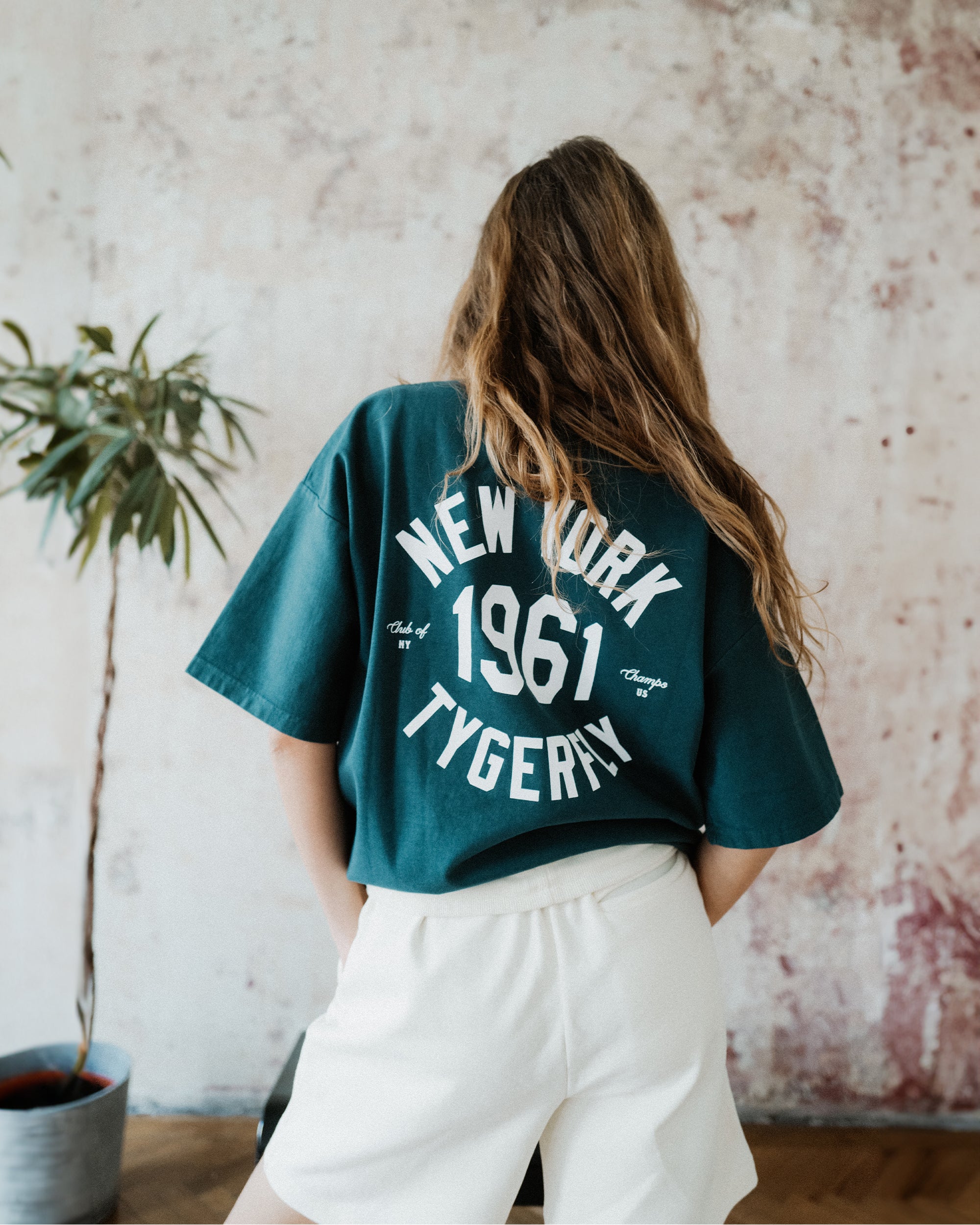 New York T-Shirt - Racing Green